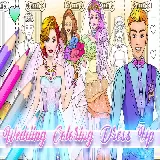 Wedding Coloring Dress Up Game